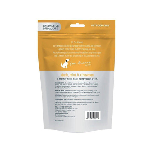 Bell and Bone Dental Stick - Duck, Mint and Cinnamon - Large ( 4 Packs / 28 sticks )
