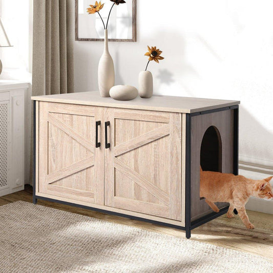 PaWz Cat Litter Cabinet Furniture - Greige